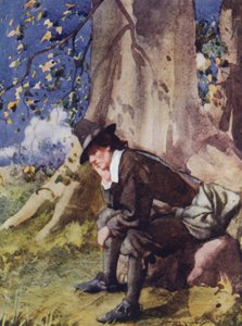 Ilustración para The Compleat Angler de Izaak Walton (litografía en color) de William Lee Hankey