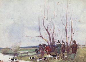 Ilustración para The Compleat Angler de Izaak Walton (litografía en color)