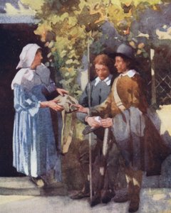 Ilustración para The Compleat Angler de Izaak Walton (litografía en color)