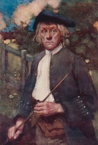 Ilustración para The Deserted Village de Oliver Goldsmith (litografía en color) de William Lee Hankey