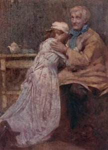Ilustración para The Deserted Village de Oliver Goldsmith (litografía en color) de William Lee Hankey