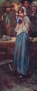 Ilustración para The Deserted Village de Oliver Goldsmith (litografía en color) de William Lee Hankey