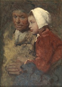 Apoyo mutuo (acuarela con goma arábiga) de William Lee Hankey