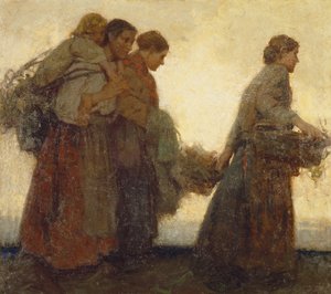 En los diques, c.1910 (óleo sobre lienzo) de William Lee Hankey