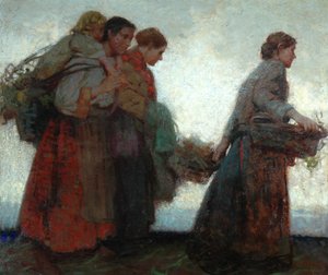 En los diques (óleo sobre lienzo)