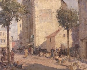 Cerámica y flores, Dieppe de William Lee Hankey