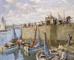 Pescadores de sardinas, Concarneau de William Lee Hankey