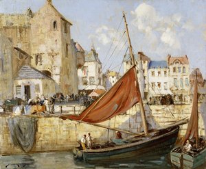 El puerto, Honfleur de William Lee Hankey