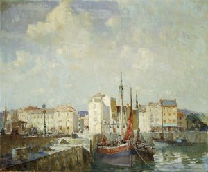 Puerto interior de Dieppe de William Lee Hankey