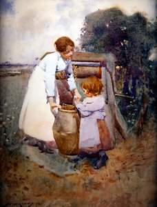 Dos niñas en el pozo de William Lee Hankey