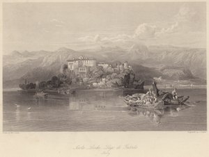 Isola Lecchi, Lago di Garda, Italia de William Leighton (after) Leitch