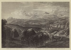 Mañana, vista en las Tierras Altas de Braemar, en la Exposición de Invierno del Instituto de Pintores en Acuarela