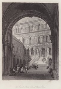 Las Escaleras de los Gigantes, Palacio Ducal, Venecia de William Leighton Leitch