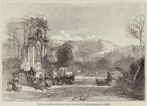 Vista cerca de Ournelo Contrada di Sora, Reino de Nápoles de William Leighton Leitch
