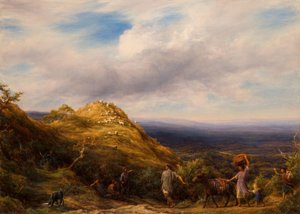 Un Valle Boscoso y Colina de William Linnell