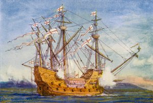 La "Grace De Dieu" de William Lionel (after) Wyllie