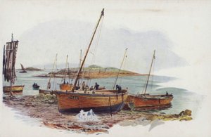 Esquifes de arenque en Loch Fyne, Tarbet