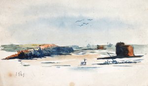 Mirando al oeste desde Wimereux de William Lionel Wyllie