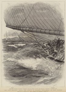 La regata de Niza, el Britannia de SAR el Príncipe de Gales y fácil ganador de William Lionel Wyllie