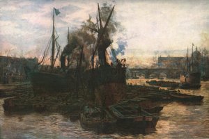 El estanque de Londres de William Lionel Wyllie
