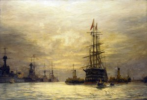 El último viaje del "Victoria de William Lionel Wyllie