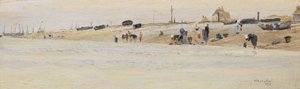 Lavanderas en una playa, 1873 de William Lionel Wyllie
