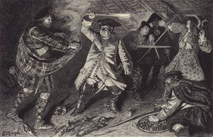 Pelea en la posada de Clachan de Aberfoil de William Lockhart Bogle