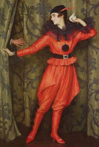 La hija del artista Mary como Pierrot de William Logsdail