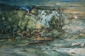 Cabaña fronteriza, 1894 de William Louis Sonntag