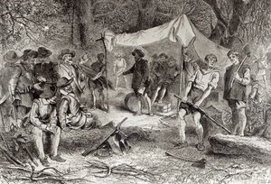 El primer día en Jamestown, 14 de mayo de 1607, de 