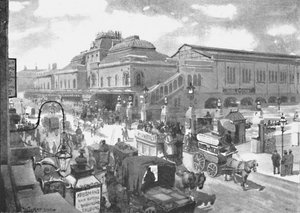 Estación de Liverpool Street, 1891 de William Luker