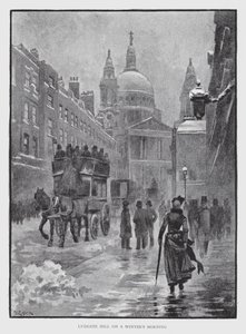 Ludgate Hill en una mañana de invierno