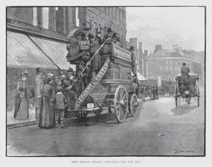 New Bridge Street, Lucha por el Autobús de William Luker