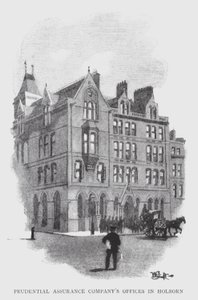 Oficinas de la Compañía de Seguros Prudential en Holborn de William Luker