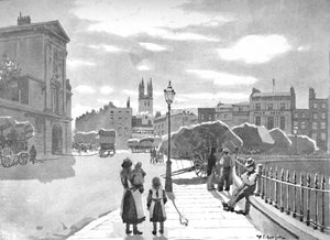 Smithfield y el Hospital de St. Bartholomew, 1891 de William Luker