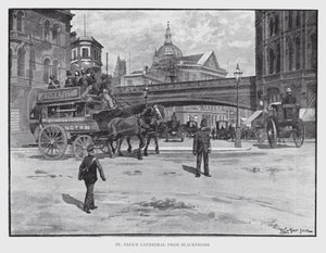 Catedral de San Pablo desde Blackfriars de William Luker