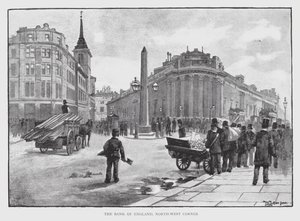 El Banco de Inglaterra, esquina noroeste de William Luker