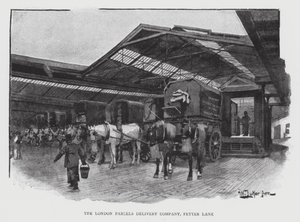 La Compañía de Entrega de Paquetes de Londres, Fetter Lane de William Luker