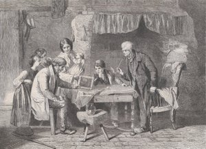 Retrato del abuelo, de Illustrated London News, 4 de enero de 1862 de William Luson Thomas