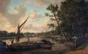 Richmond desde la orilla de Surrey, c.1800