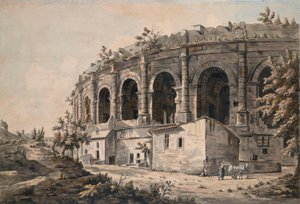 El anfiteatro de Nîmes, sur de Francia de William Marlow