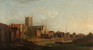 Worcester desde el Severn, c.1760