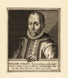 Retrato de William Perkins, clérigo inglés y teólogo de Cambridge