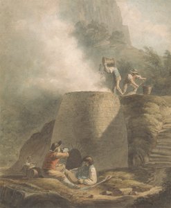 Paisaje con calera y obreros de William Marshall Craig