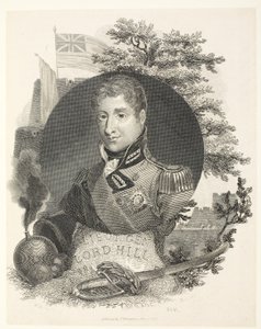 Teniente General Lord Hill KB, grabado por Brown, pub. Kinnersley, 1815 de William Marshall Craig