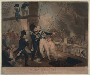 La batalla de Trafalgar y la muerte de Nelson, 1806 de William Marshall Craig