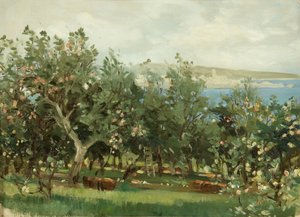 Un huerto de manzanas de William Matthew Hale