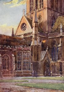 Entrada a la Capilla de St Johns College desde el Primer Patio de William Matthison