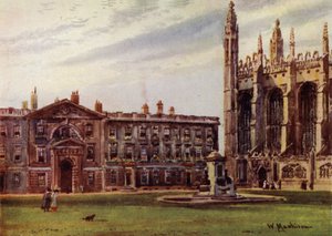 La Capilla de Kings College y los Edificios de los Fellows de William Matthison