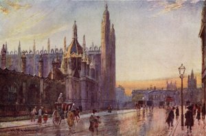 Puerta y Capilla de Kings College, Efecto Crepúsculo de William Matthison